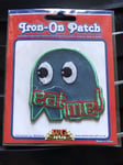 Embroidered Patch Pacman Eat Me Ghost - New Pac Man Merchandise Gaming Retro