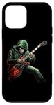 Coque pour iPhone 12 mini Guitare squelette Guy Rock and Roll Band Rock On