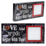 Anyone For Wine Photo Frame Sign Wall Art, As Pictured, Height 14cm Width 30cm