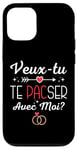 Coque pour iPhone 12/12 Pro Veux Tu Te Pacser Avec Moi Demandes Pacs Originale Pacsé