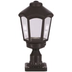 Wellhome - Lampadaire Diamond pour extérieur, abs, noir, 20x20x40, douille e 27 Max 60 w - Noir