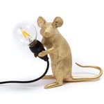 Seletti-Mouse Lamp Mac Bordlampe, Guld