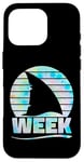 iPhone 16 Pro 2025 Week Retro Shark Fin Lover Sea Ocean Animal Summer Trip Case