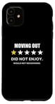 iPhone 11 Moving Out One Star Did not enjoy, Wouldn't Recommend Case