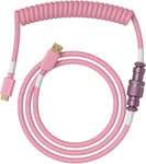 Glorious PC Gaming Race Coiled Cable Prism Pink, USB-C auf USB-A Spiralkabel - 1