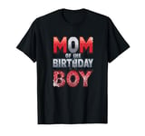 Mother of the Birthday Spider Web Boy Mum and Dad Family T-Shirt