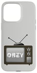 Coque pour iPhone 15 Pro Max Obey Écran de télévision média de masse Contrôle psychologique