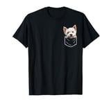 Westie puppy in a pocket West Highland Terrier dog lover T-Shirt