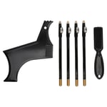 (Black)Beard Guide Stencil Template Kit Beard Styling Trimming Tool Portable