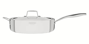 Tramontina 62140/300 Grano Frying Pan, 18/10 Steel, 5.6 liters, Silver