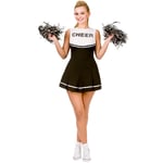 Cheerleader Dräkt Svart/Vit