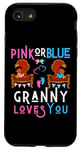 Coque pour iPhone SE (2020) / 7 / 8 Rose ou bleu Granny Loves You Grandma Nana Mimi Grandmother