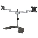 STARTECH Dual Monitor Stand - Articulating Arms - Height Adjustable - For VESA Mount Monitors Up to 32inch - Steel/Aluminum