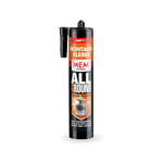 MEM Allground Mega Power Colle de montage résistante à l'eau et aux UV, haute adhérence initiale et résistance finale très forte, pour presque toutes les surfaces, sans solvant, cartouche de 450 g,