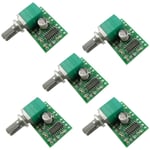 5 pièces PAM8403 Mini Carte amplificateur audio dc 5V 3W+3W Numérique Amplificateur audio Module amplificateur de puissance avec potentiomètre