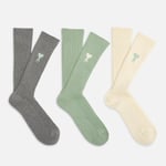 AMI x Coggles de Coeur Three-Pack Cotton-Blend Socks