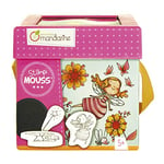 Avenue Mandarine 52573O - Une boite créative Stampi'mouss comprenant 10 tampons en mousse, 10 feuilles imprimées 10x10 cm et de l'encre noire, Fées