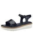 Tamaris Femme Sandales, Dame Sandales Fines,Chaussure d'été,Sandale d'été,Confortable,Plate,Navy,39 EU