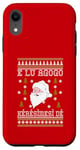 Coque pour iPhone XR 2024 Famille Noël Unique Ugly Red II