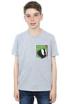 Marvin The Martian Face Faux Pocket T-Shirt