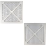 2-Pack HQRP 12"x12"x1" Air Filter for Home and Office HVAC System, MERV 8 Rating