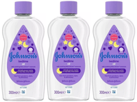 3 X Johnson's Baby Bedtime Oil 300ml