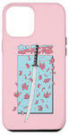 Coque pour iPhone 12 Pro Max Katana Samurai Rose Fleur de Cerisier Sakura Japon Pastel Anime