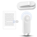 DATAFY RF Remote Control Page Turner for Kindle Paperwhite Kobo eReaders Camera Remote Shutter, Wireless Page Turner for iPhone ipad Android Tablets Reading Novels (white)