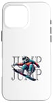 Coque pour iPhone 16 Pro Max Snowboard freestyle freeride sports d'hiver en poudreuse