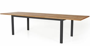 Lyon Bord 100x224-304 cm Svart/Teak (- Nej)