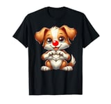 Red Nose Dog 2024 Love Heart Kids T-Shirt