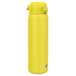 ION8 Leak Proof 1 Litre Water Bottle, Stainless Steel, Yellow, 1L