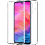 Coque Xiaomi Redmi Note 7 Xiaomi Redmi Note7 6.3" Transparent Complète Silicone TPU Full Body 360 Degrés Intégral Avant Ar L