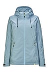 Killtec Veste softshell Noana pour femme - Veste demi-saison avec capuche zippée amovible - Veste d'extérieur - Veste légère imperméable. 3XL bleu moyen