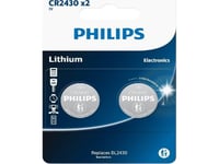 Philips Knapcellebatteri Lithium Cr2430 2-Pak - 2301963