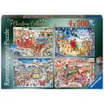 Ravensburger Christmas Collection No 2 Roy Trower 4x 500 Piece Jigsaw Puzzles