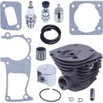 Kompatibel med Husqvarna 340 345 346XP 350 351 353 Kompatibel med motorsågar 44mm cylinder kolv kit 503869971 503 89 44-01 503 86 25