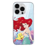 ERT GROUP Coque de téléphone Portable pour Apple Iphone 14 Pro Original et sous Licence Officielle Disney Motif Ariel and Flounder 001 adapté à la Forme du téléphone Portable, Coque en TPU