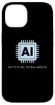 Coque pour iPhone 14 Technologie de puce informatique intelligence artificielle IA