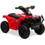 Playkin - Quad élèctrique batterie 6V enfants +3 ans red s-quad