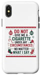 iPhone X/XS Funny Christmas Holiday Quitting Bad Habits Design Case