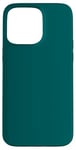 Coque pour iPhone 15 Pro Max Couleur bleu sarcelle foncé simple