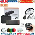 Godox AD200pro TTL HSS Flash+ Trigger X1T-C/N/S/F/O+ Color Filter + Softbox Kit