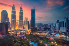 Kuala Lumpur Cityscape image of Kuala Lumpur Malaysia during sunset