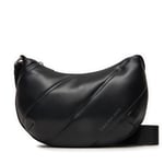 Handväska Calvin Klein Jeans Quilted Crescent Cb Bag24 K60K612370 Svart