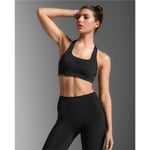 2XU Form Racerback Medium Impact Bra Black/White