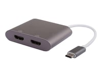 Microconnect - Video Adapter - 24 Pin Usb-C Hann Til Hdmi Hunn - 15 Cm - Grå - 4K 30Hz Støtte