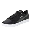 PUMA Femme Smash WNS v2 Mono Basket, Black-Dark Shadow White, 36 EU