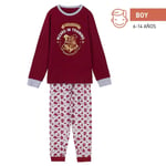 Pyjama Manches Longues Single Jersey Harry Potter ROUGE FONCÉ - 6 Ans | GARÇON