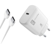 Charger Cellularline 25W With Usb-C - Usb-C, Samsung, White